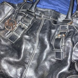 Michael Kors jet black large handbag